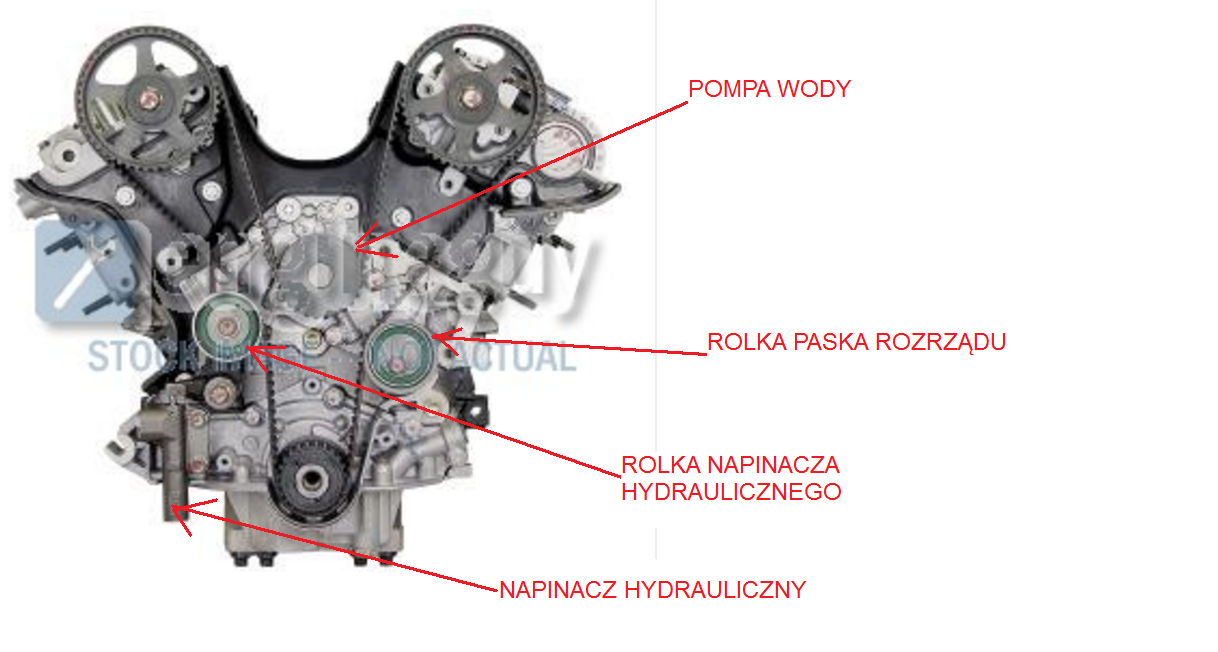 Santa Fe Sm] Rozrząd Silnik 2,7L G6Ba V6