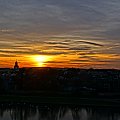 Zachód słońca z Wawelu