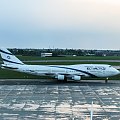 Wczorajszy Boeing 747 linii El Al. 4-silnikowe samoloty odwiedzają Polskę tylko kilka razy do roku.